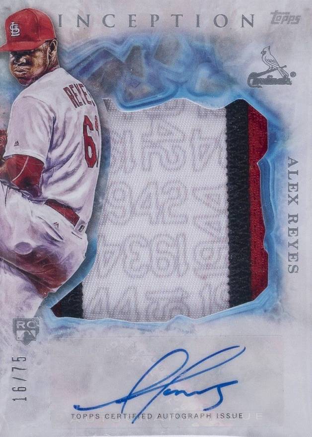 2017 Topps Inception Autograph Jumbo Patch Alex Reyes #AR Baseball Card