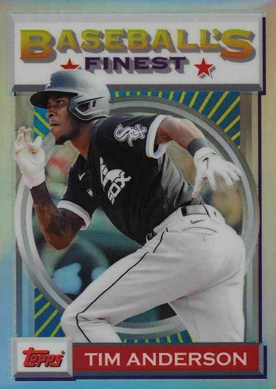 2020 Finest Flashbacks Tim Anderson #44 Baseball Card