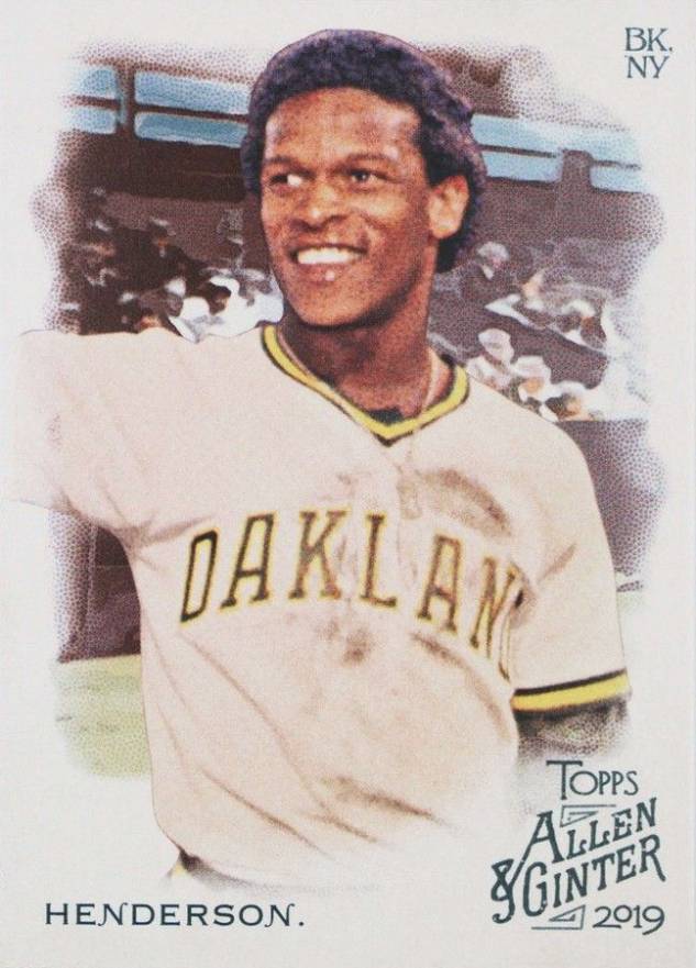 2019 Topps Allen & Ginter Rickey Henderson #46 Baseball Card