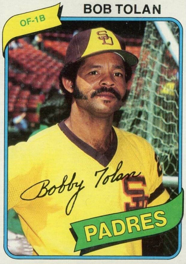 1980 Topps Bobby Tolan #708 Baseball Card