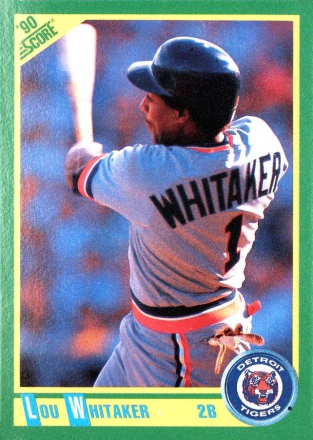 1990 Score Lou Whitaker #75 Baseball Card
