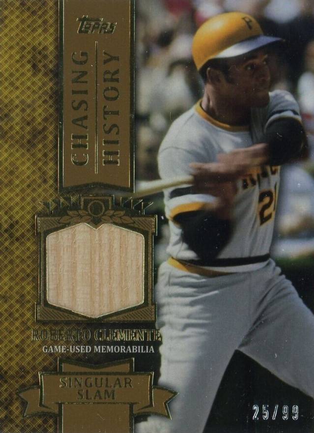2013 Topps Chasing History Relics Roberto Clemente #RC Baseball Card
