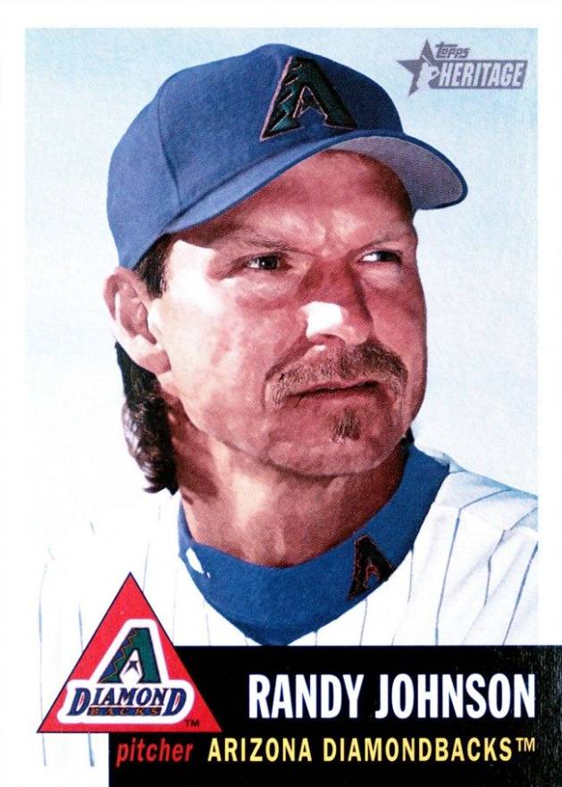 2002 Topps Heritage Randy Johnson #10 Baseball Card