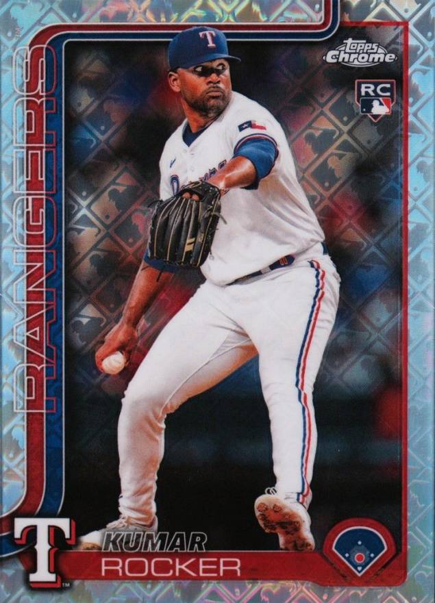 2025 Topps Chrome Logofractor Edition Kumar Rocker #73 Baseball Card