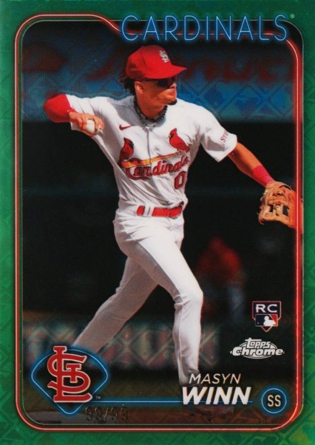 2024 Topps Chrome Logofractor Edition Masyn Winn #189 Baseball Card