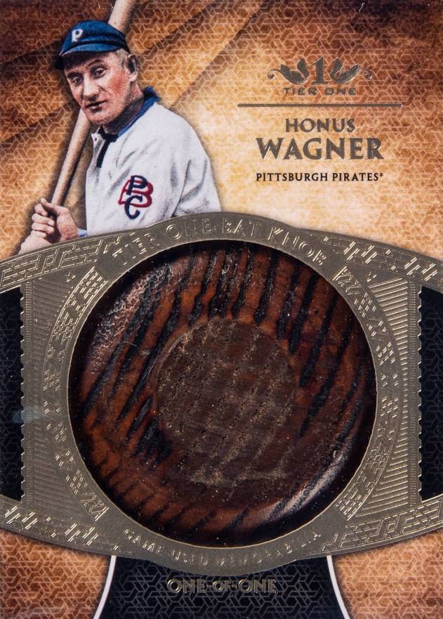 2017 Topps Tier One Bat Knobs 1/1 Honus Wagner #HW Baseball Card