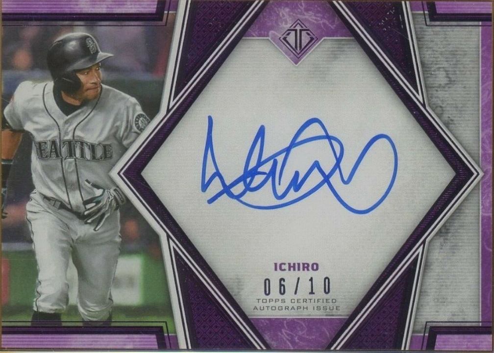 2019 Topps Transcendent Framed Transcendent Autographs Ichiro Suzuki #I Baseball Card