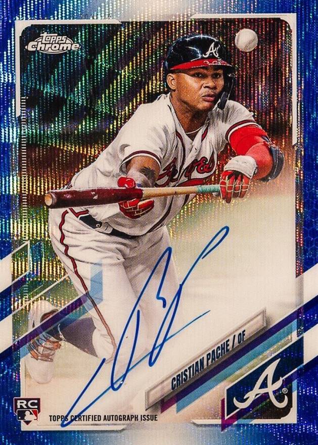 2021 Topps Chrome Rookie Autographs Cristian Pache #RACP Baseball Card