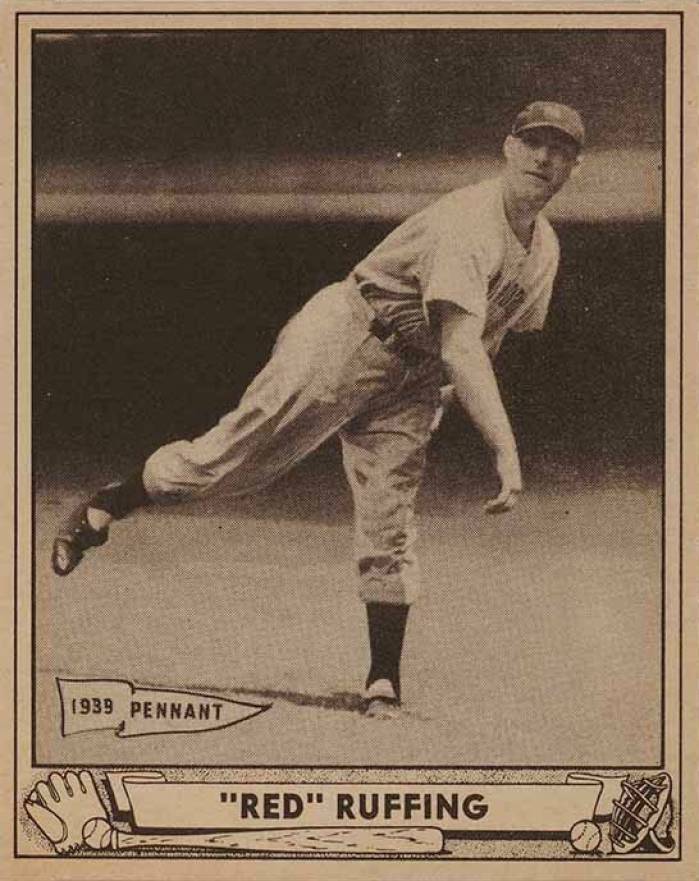 1940 Play Ball Red Ruffing #10 Baseball Card