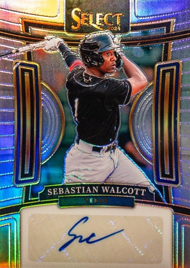2024 Panini Select Signatures Sebastian Walcott #SIGSW Baseball Card
