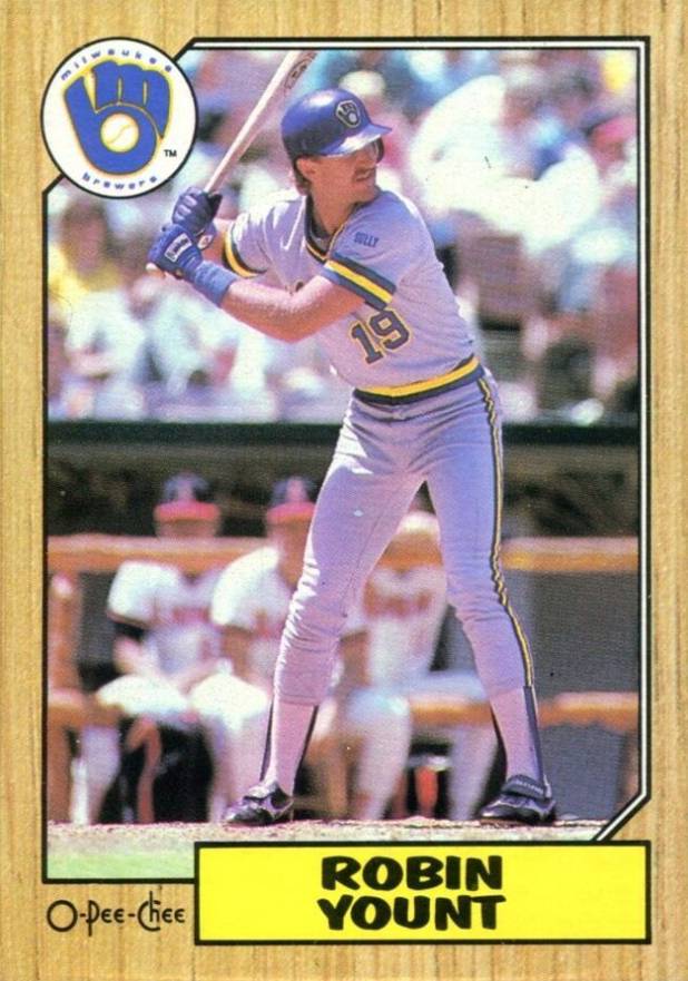 1987 O-Pee-Chee Robin Yount #76 Baseball Card