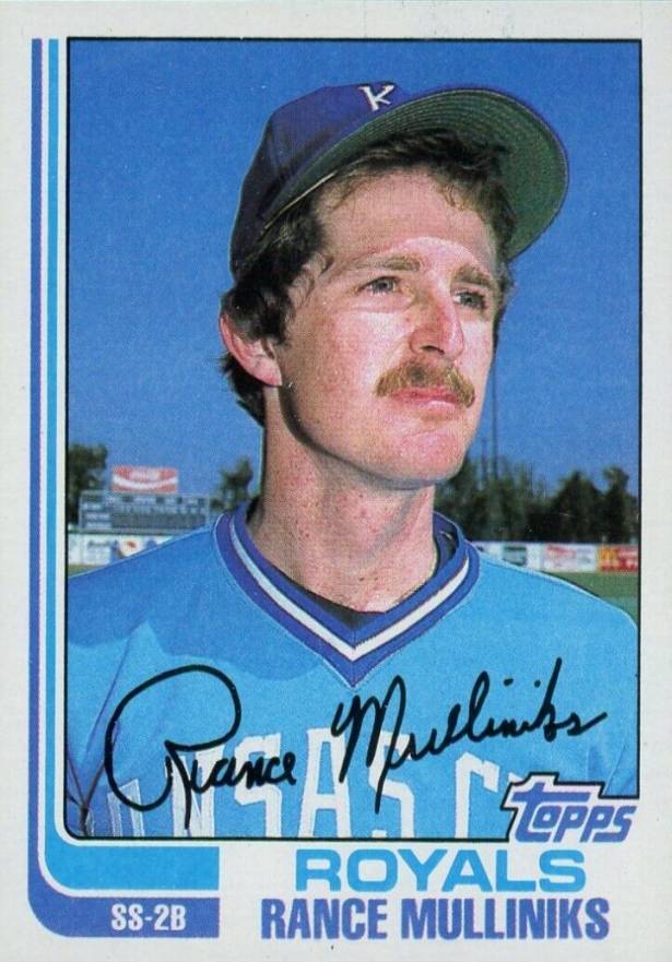 1982 Topps Rance Mulliniks #104 Baseball Card