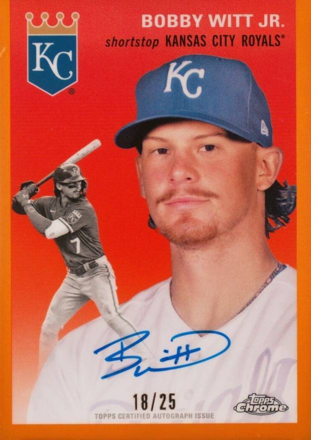 2023 Topps Chrome Platinum Anniversary Autographs Bobby Witt Jr. #BWJ Baseball Card