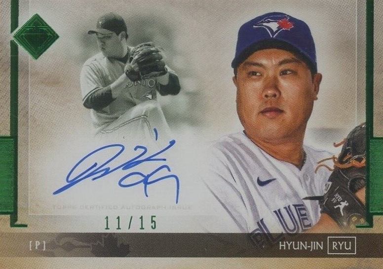 2020 Topps Transcendent Collection Autographs Hyun-Jin Ryu #HJR Baseball Card