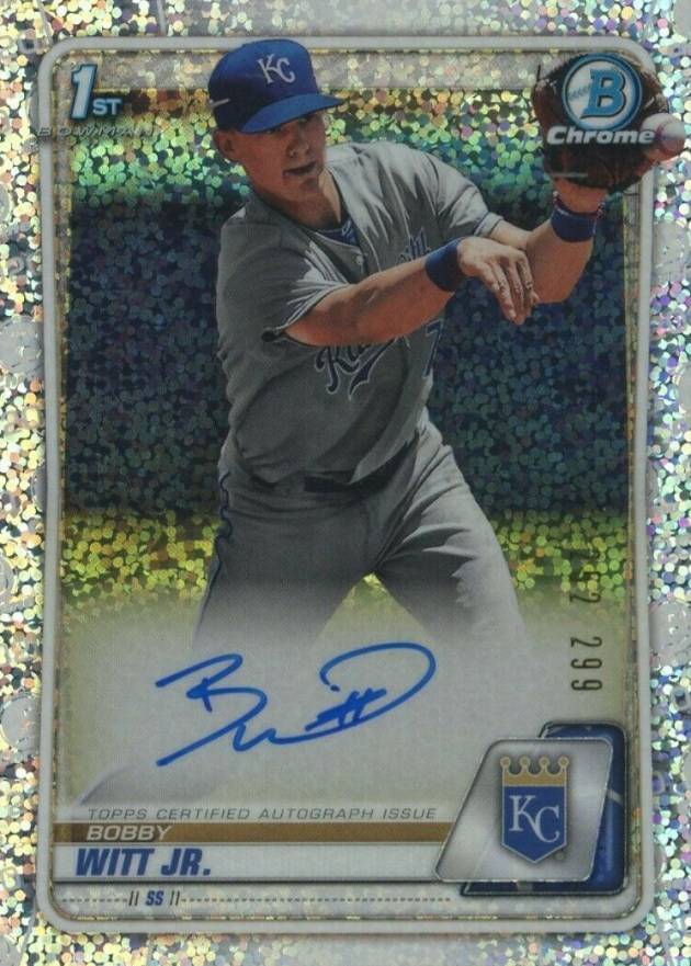 2020 Bowman Chrome Prospect Autographs Bobby Witt Jr. #CPABWJ Baseball Card
