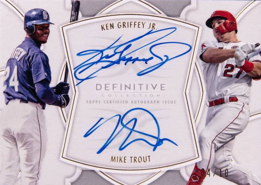 2020 Topps Definitive Collection Dual Autograph Collection Ken Griffey Jr. #GT Baseball Card