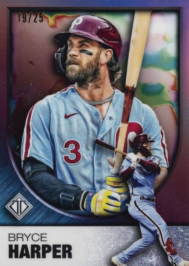 2023 Topps Transcendent Collection Transcendent Icons Chrome Bryce Harper #47 Baseball Card