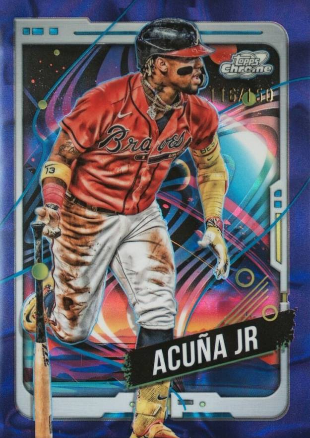 2024 Topps Chrome Cosmic Ronald Acuna Jr. #96 Baseball Card