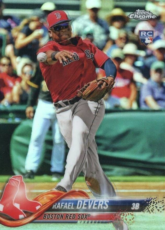 2018 Topps Chrome Complete Set Rafael Devers #18 Baseball Card