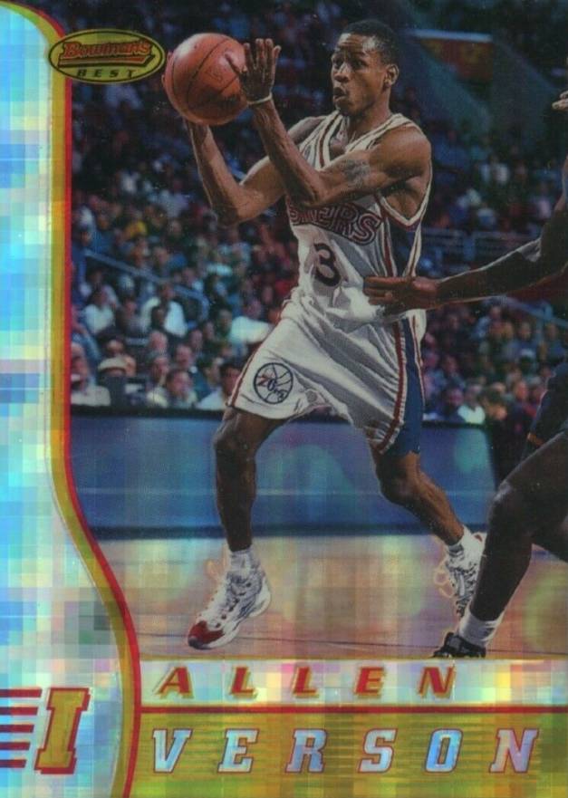 1996 Bowman's Best Rookie Allen Iverson #R1 Basketball Card