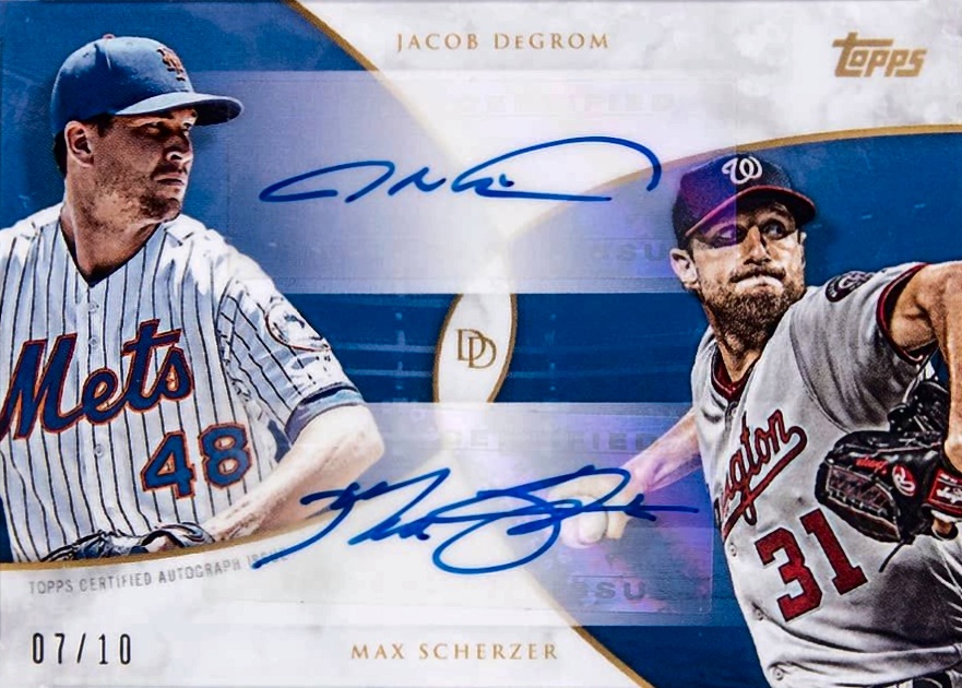 2019 Topps on Demand Dynamic Duals Jacob DeGrom #10B-A Baseball Card