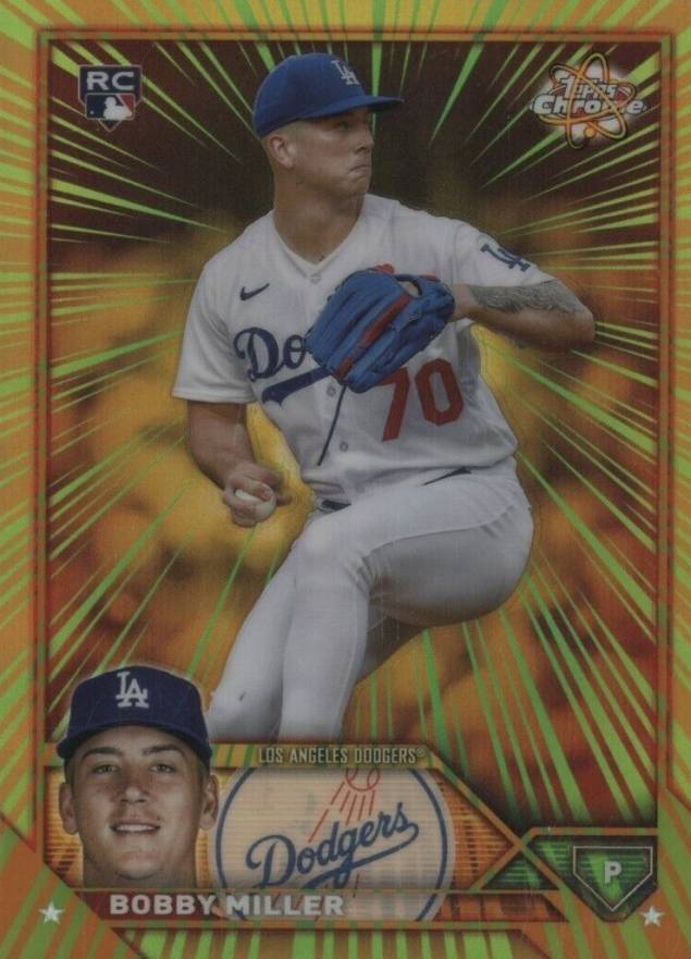 2023 Topps Chrome Radiating Rookies Bobby Miller #RR25 Baseball Card