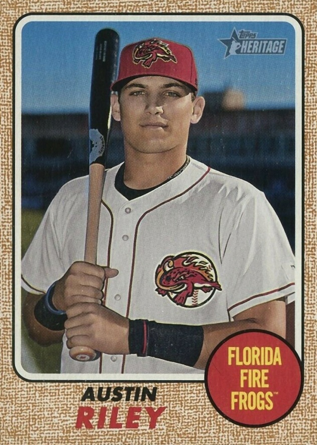 2017 Topps Heritage Minor League Austin Riley #170 Baseball Card