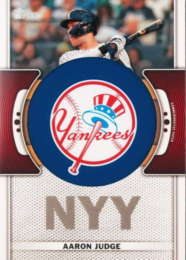 2023 Topps Team Logo Commemorative Patch Aaron Judge #TLPAJ Baseball Card