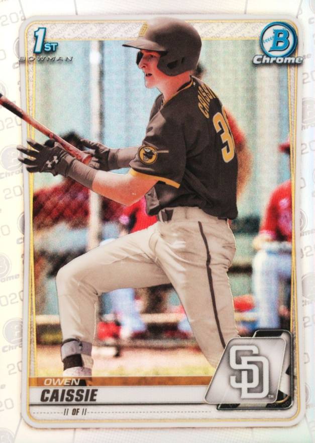2020 Bowman Draft Owen Caissie #BD49 Baseball Card