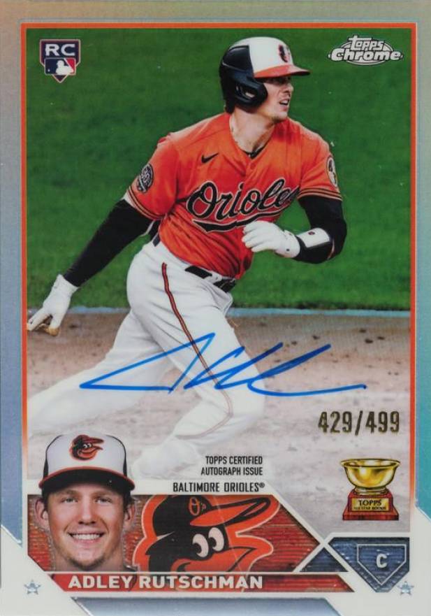 2023 Topps Chrome Rookie Autograph Adley Rutschman #RAAR Baseball Card