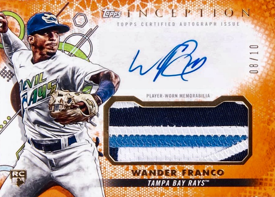 2022 Topps Inception Inception Autographed Patch Wander Franco #IAPWF Baseball Card