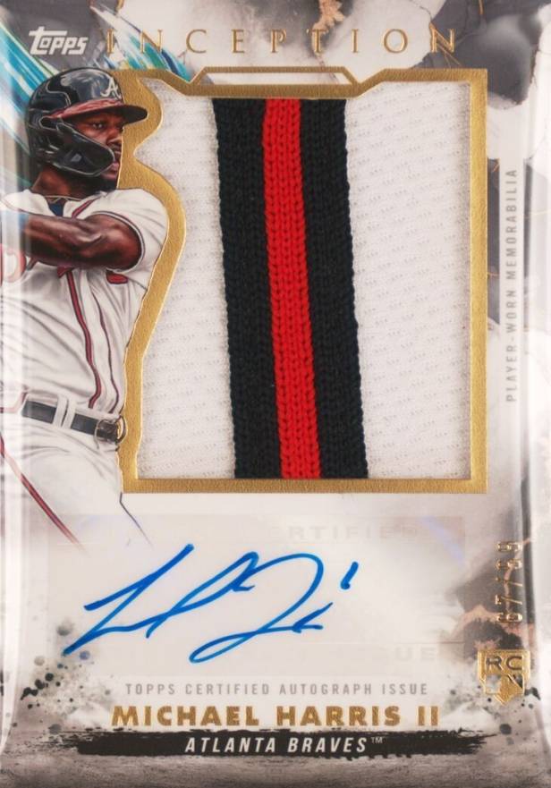 2023 Topps Inception Inception Autograph Jumbo Patch Michael Harris II #IAJPMH Baseball Card