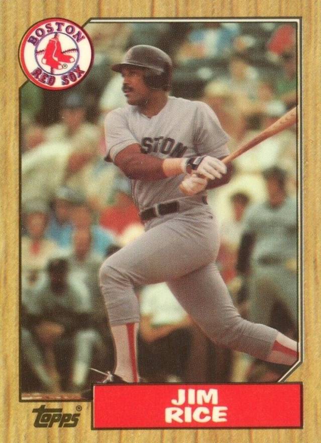 1987 Topps Tiffany Jim Rice #480 Baseball Card