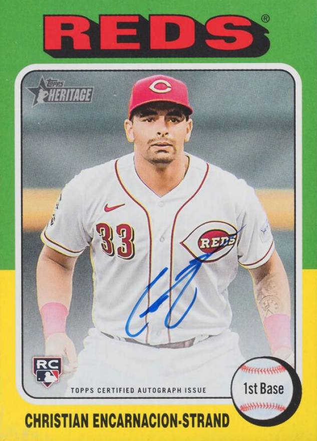 2024 Topps Heritage Real One Autographs Christian Encarnacion-Strand #ROACE Baseball Card