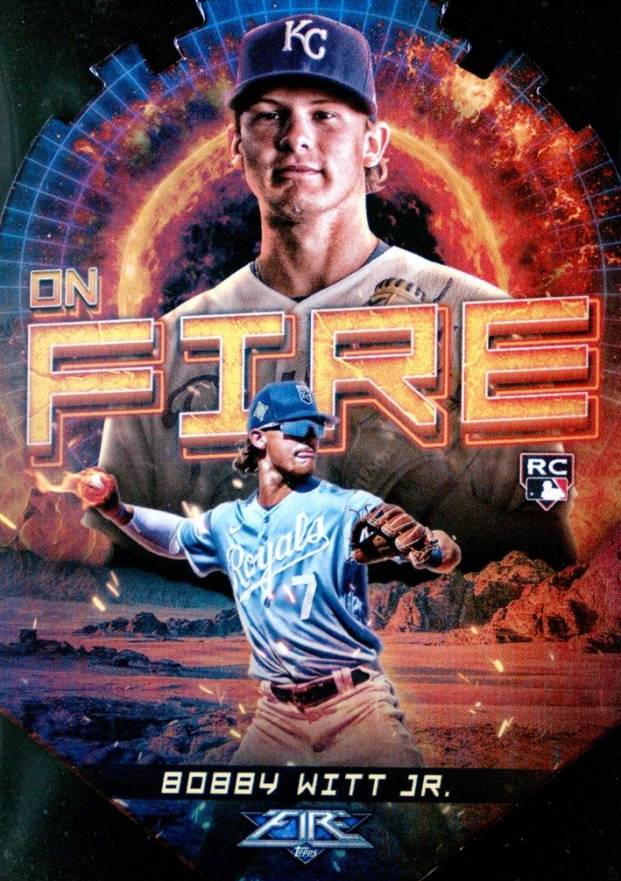 2022 Topps Fire on Fire Bobby Witt Jr. #EF29 Baseball Card