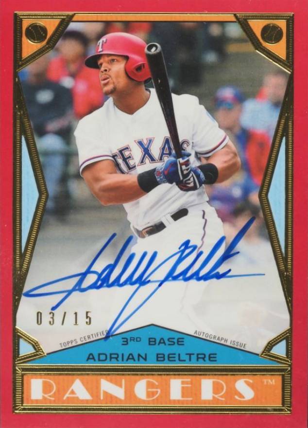 2018 Topps Brooklyn Collection Autographs Adrian Beltre #BC2AB Baseball Card