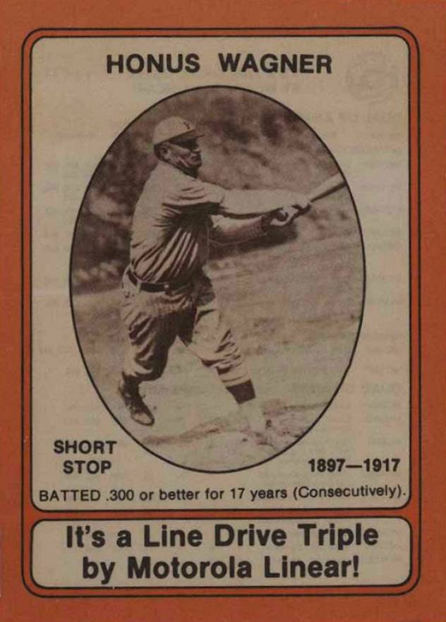 1976 Motorola Honus Wagner #1 Baseball Card