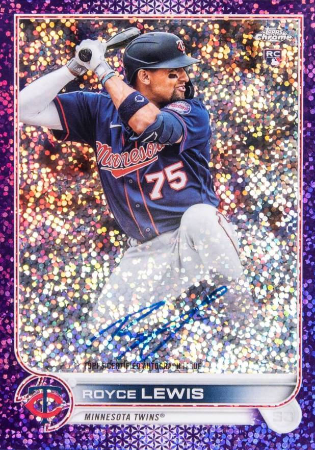 2022 Topps Chrome Rookie Autographs Royce Lewis #RARL Baseball Card