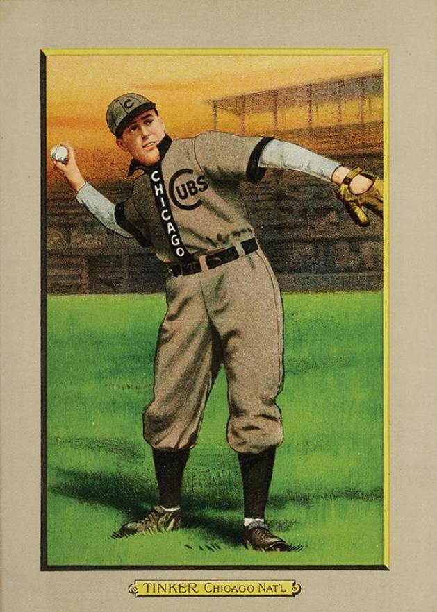1911 Turkey Reds Joe Tinker #35 Baseball Card