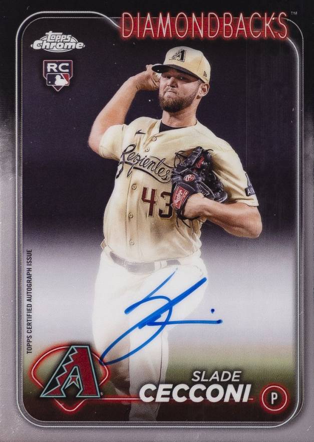 2024 Topps Chrome Rookie Autographs Slade Cecconi #RASCE Baseball Card