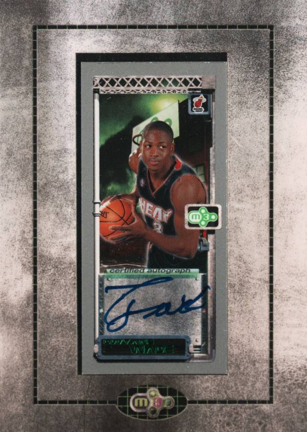 2003 Topps Rookie Matrix Mini Autographs Dwyane Wade #MA-DW Basketball Card