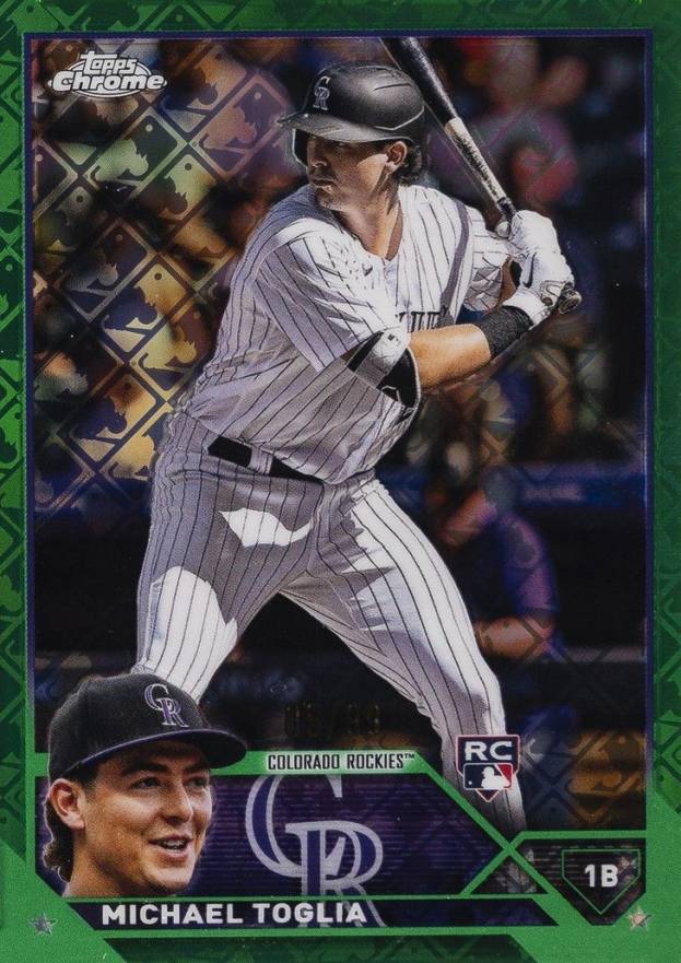 2023 Topps Chrome Logofractor Edition Michael Toglia #87 Baseball Card