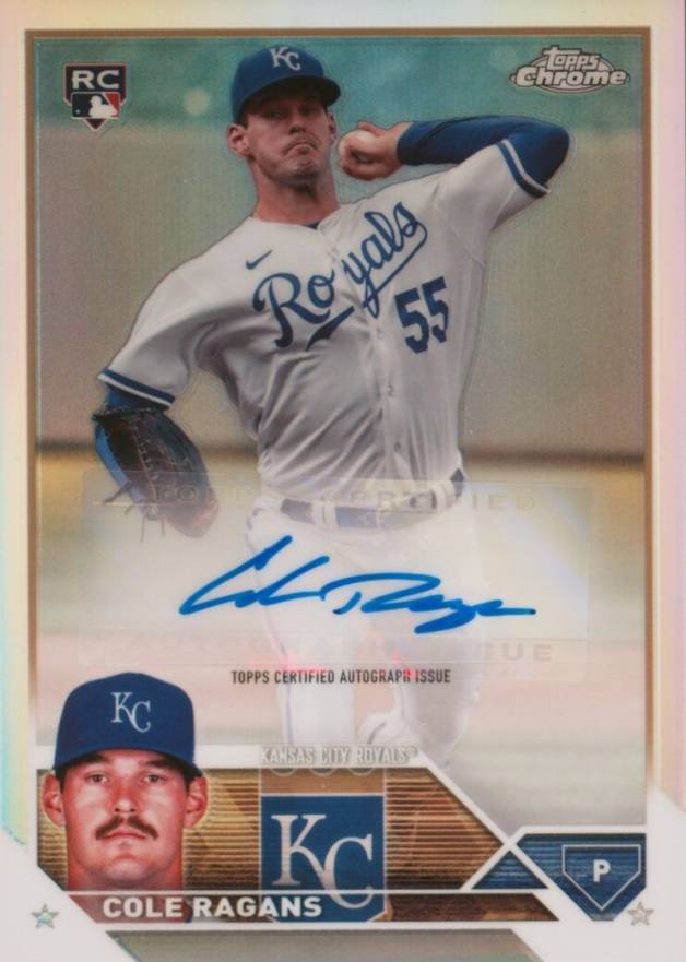 2023 Topps Chrome Update Autograph Cole Ragans #ACCRA Baseball Card