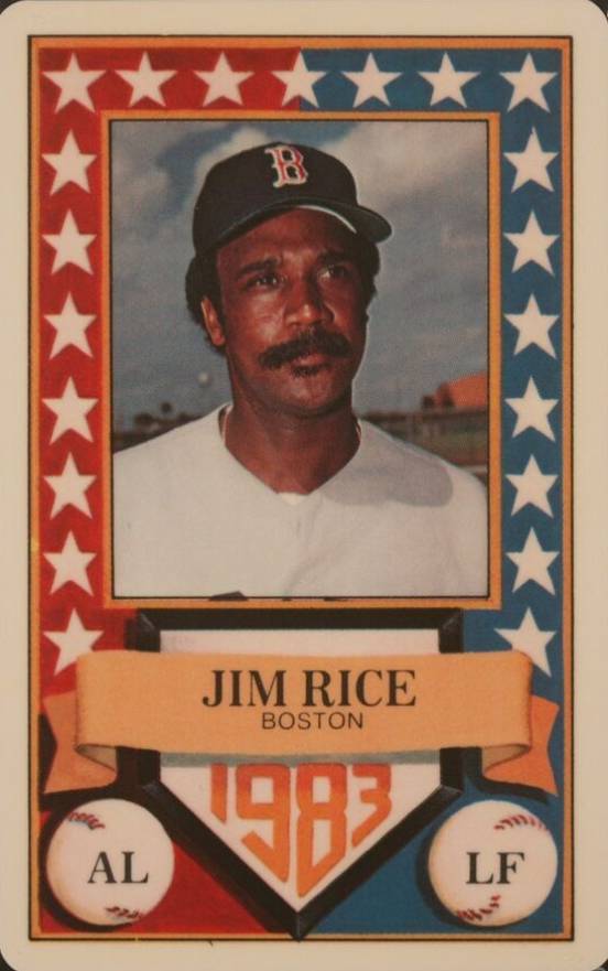 1983 Perma-Graphics All-Star Credit Cards Jim Rice # Baseball Card