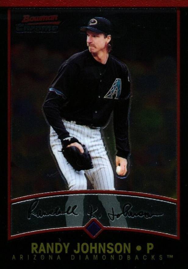 2001 Bowman Chrome  Randy Johnson #12 Baseball Card