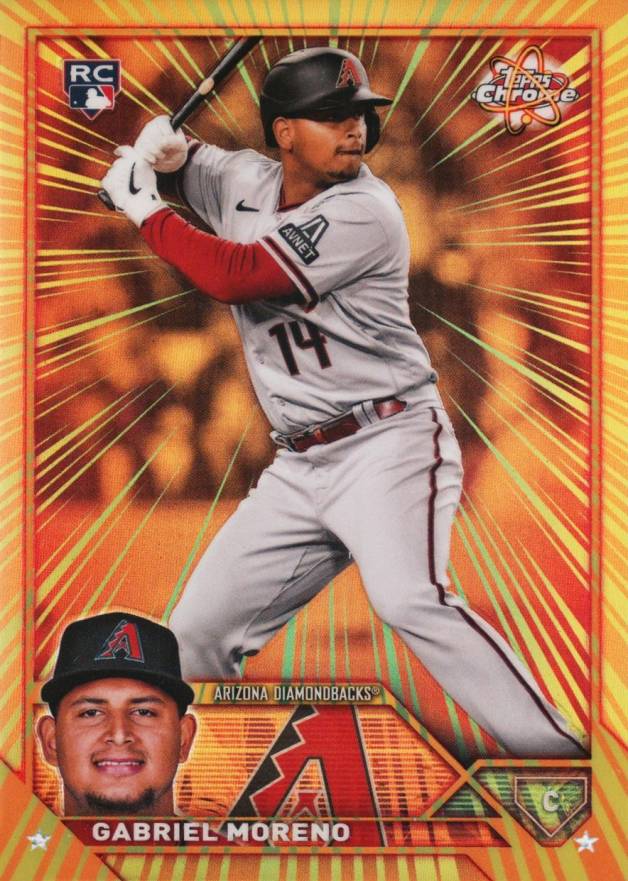 2023 Topps Chrome Radiating Rookies Gabriel Moreno #RR4 Baseball Card