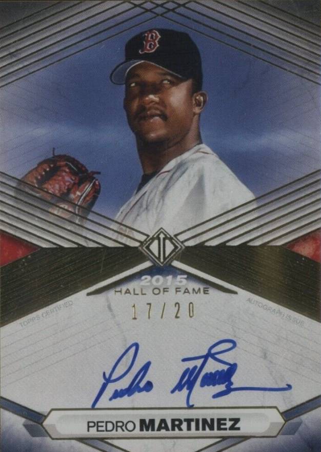 2021 Topps Transcendent Hall of Fame Autographs Pedro Martinez #PM Baseball Card