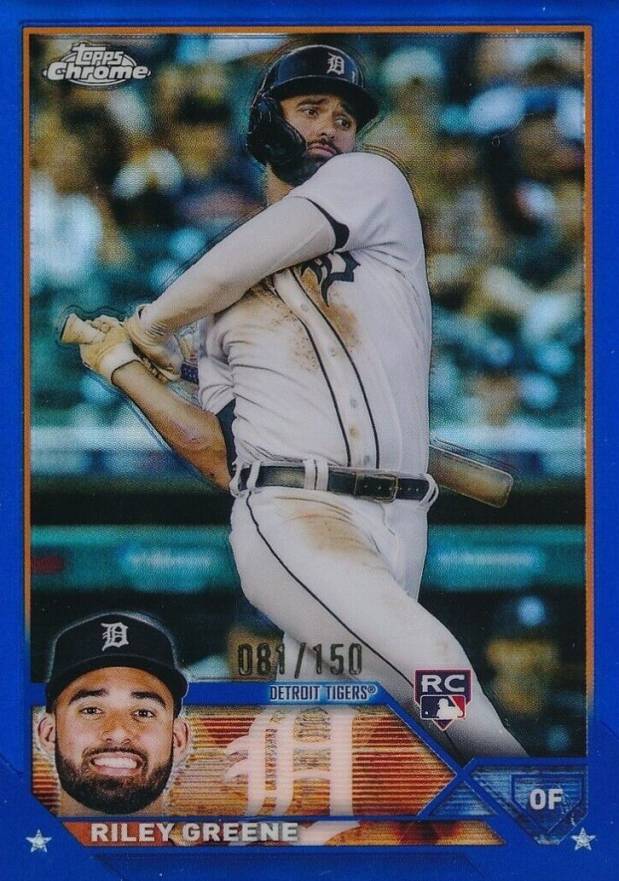 2023 Topps Chrome Riley Greene #182 Baseball Card