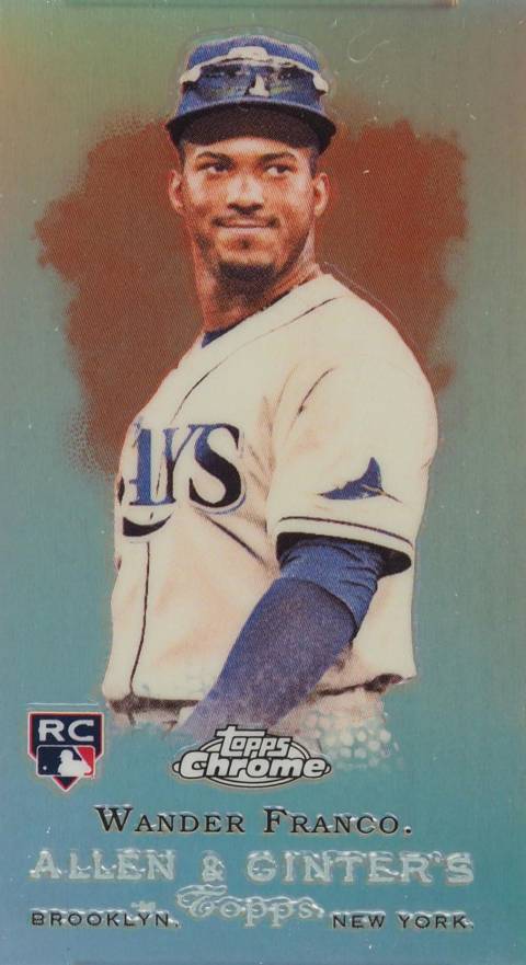 2022 Topps Allen & Ginter Rookie Design Variation Mini Wander Franco #RDV1 Baseball Card