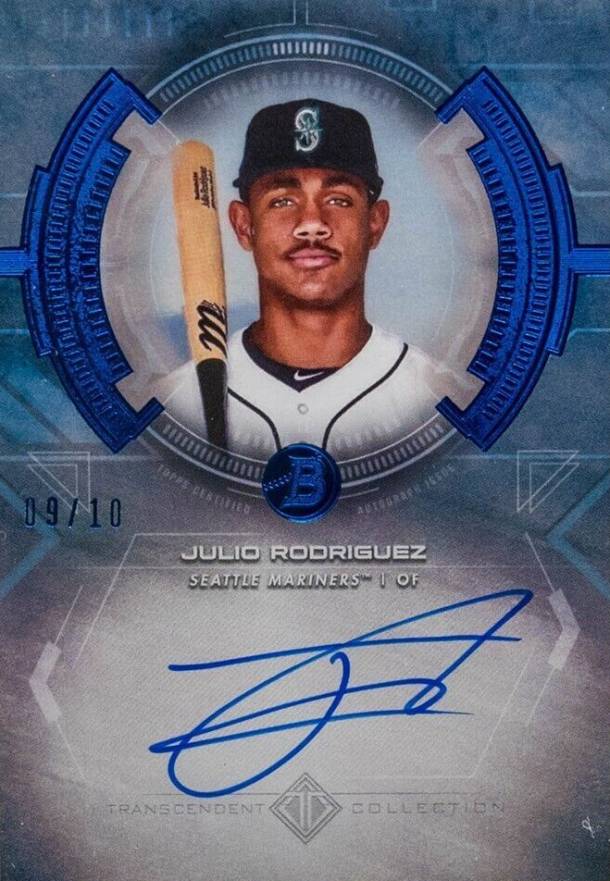 2020 Bowman Transcendent Collection Transcendent Collection Autographs Julio Rodriguez #JR Baseball Card